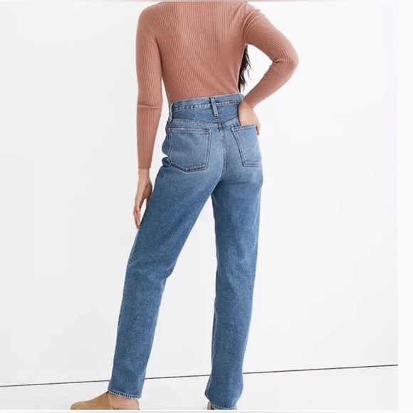 MADEWELL Jeans Women The Perfect Vintage Straight Leg Size 32 fits Size 12 NWOT - Picture 2 of 5